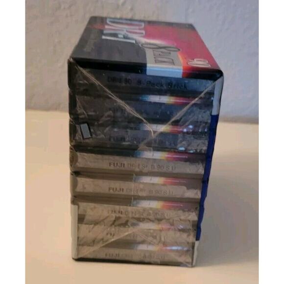 Fuji DR-I 90 Minute Blank Audio Cassette Tapes Set of 8 Normal Bias Never Opened - Picture 3 of 6